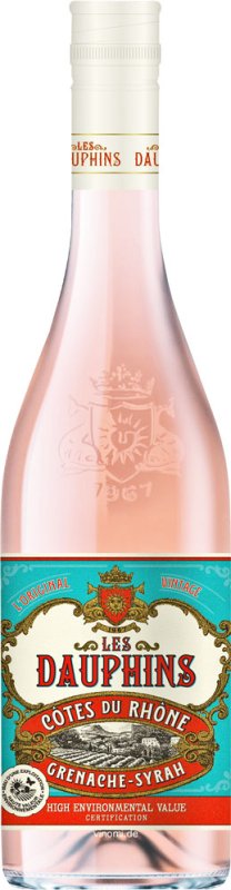 18er Set Les Dauphins Rosé Côtes du Rhône 2023 - Versandkostenfrei!