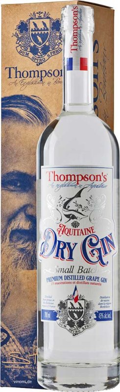 Thompson's bordelais grape Gin