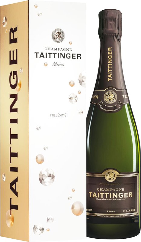 Champagne Taittinger Brut Millesime in Geschenkverpackung