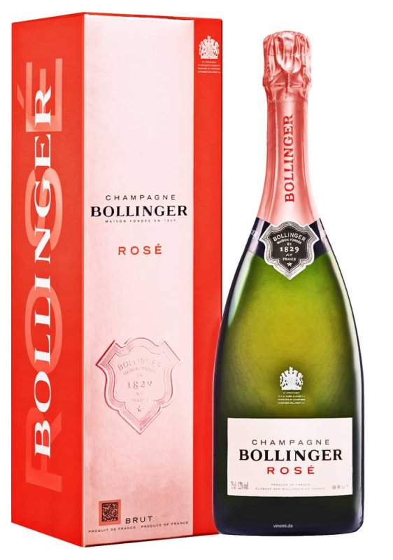 Champagne Bollinger RosĂ© Brut im Etui Champagner