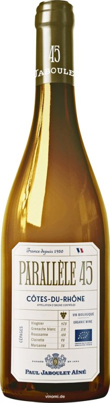18er Paul Jaboulet Aîné Parallele 45 Côtes du Rhône Blanc 2023 - Versandkoste...